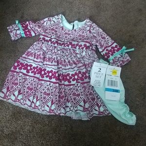 Kids 2 piece dress set